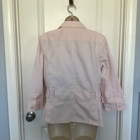 Ralph Lauren Field Jacket Womens Pink Linen Cotton Size L - Picture 2 of 6